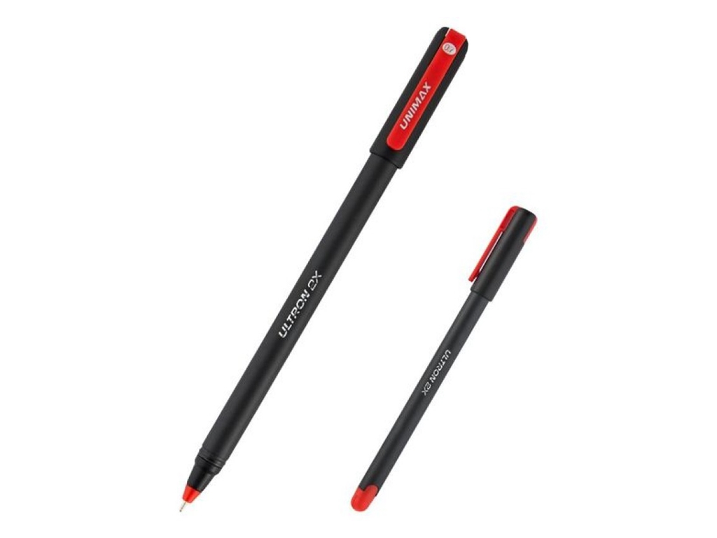 Ручка шариковая Ultron 2x красная. Unimax UX-146-03