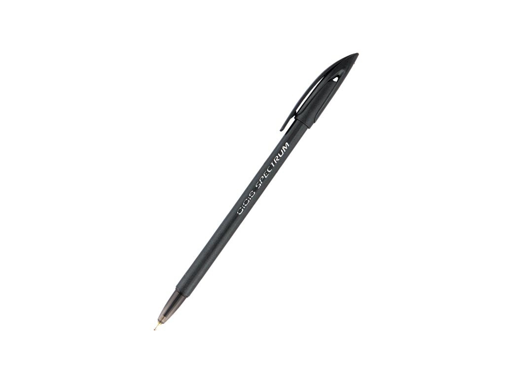 Ручка шариковая Spectrum черная. Unimax UX-100-01