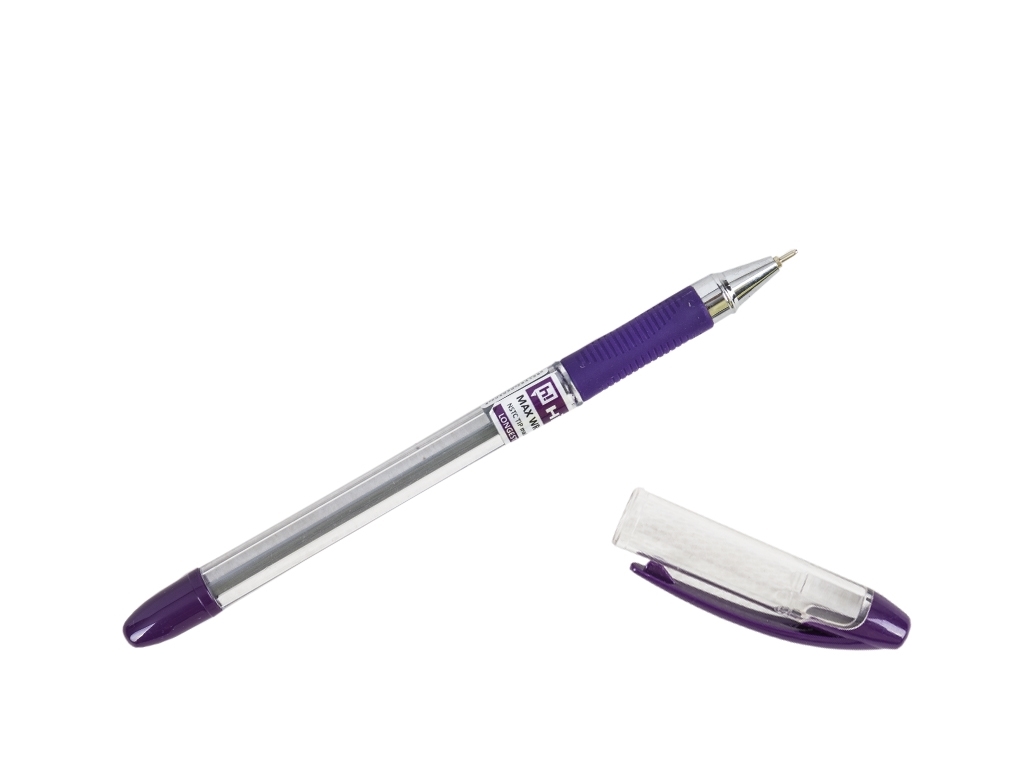 Ручка масляная Max Writer. Hiper HO-335. Длина письма 2 500м. Цвет ФИОЛЕТОВЫЙ. (цена за 1 шт.)