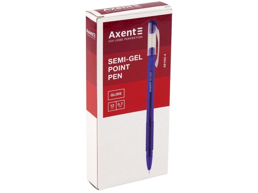 Ручка масляна Glide чорна. Axent AB1052-01-A