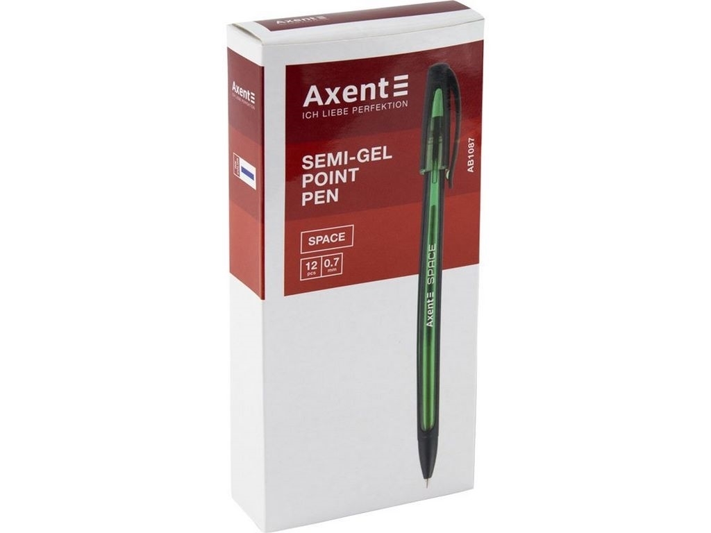 Ручка масляна синя Space, Axent AB1087-02-A (ціна за 1шт)