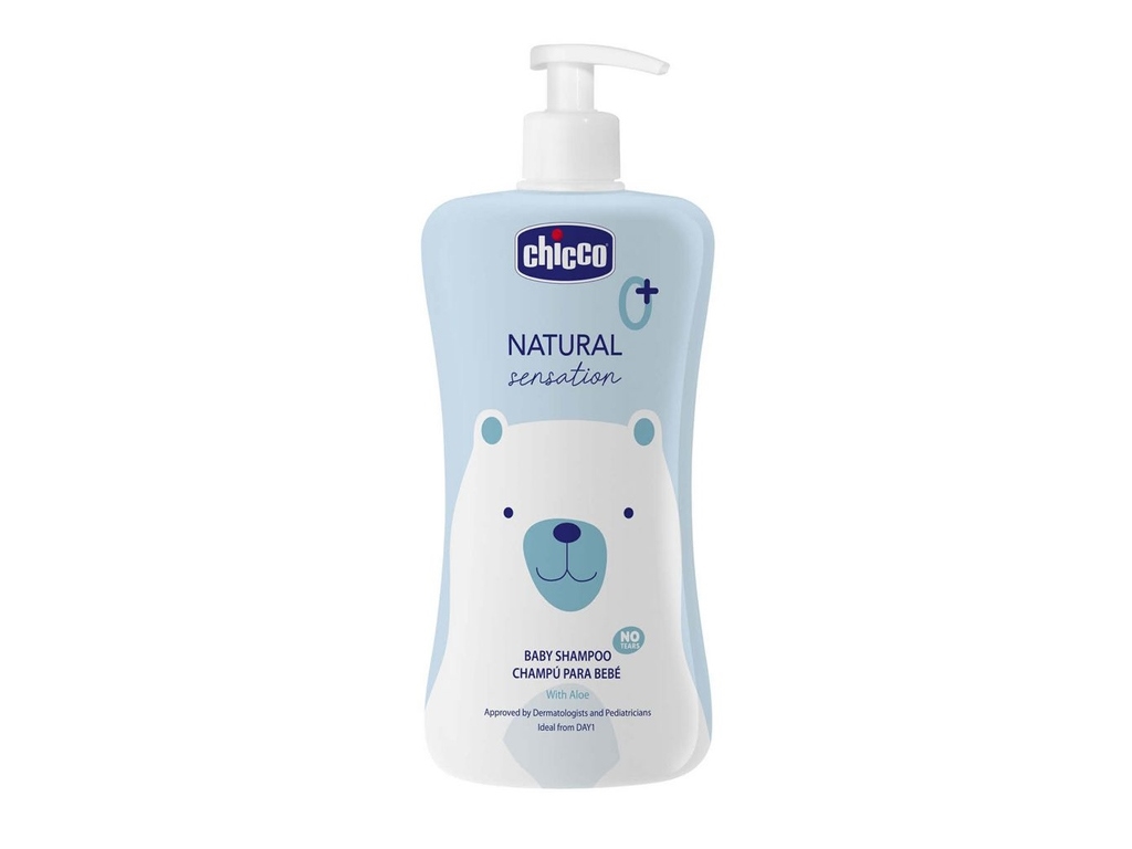 Шампунь из алоэ и маслом сладкого миндаля Natural Sensation Без слез 500 мл. Chicco 11531.00