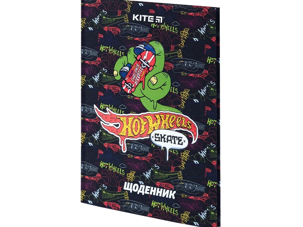 Щоденник шкільний, Тверда обкладинка, Hot Wheels, Kite