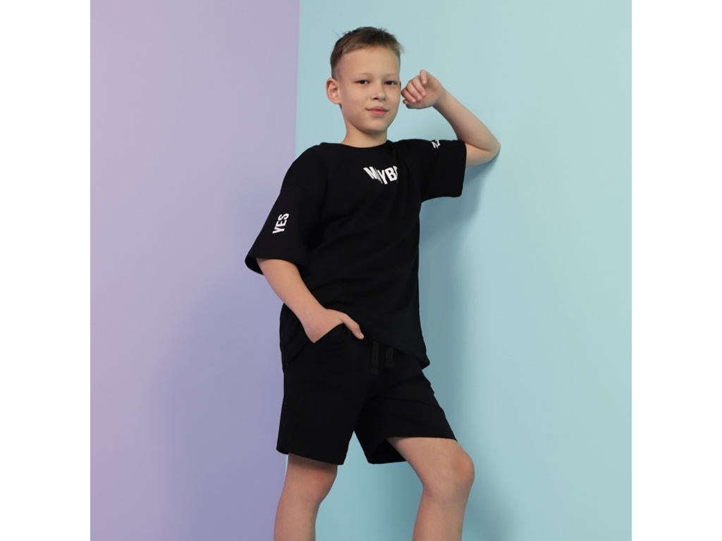 Шорти підліткові для хлопчика. Зріст 164 чорний. GBI Teens 13712