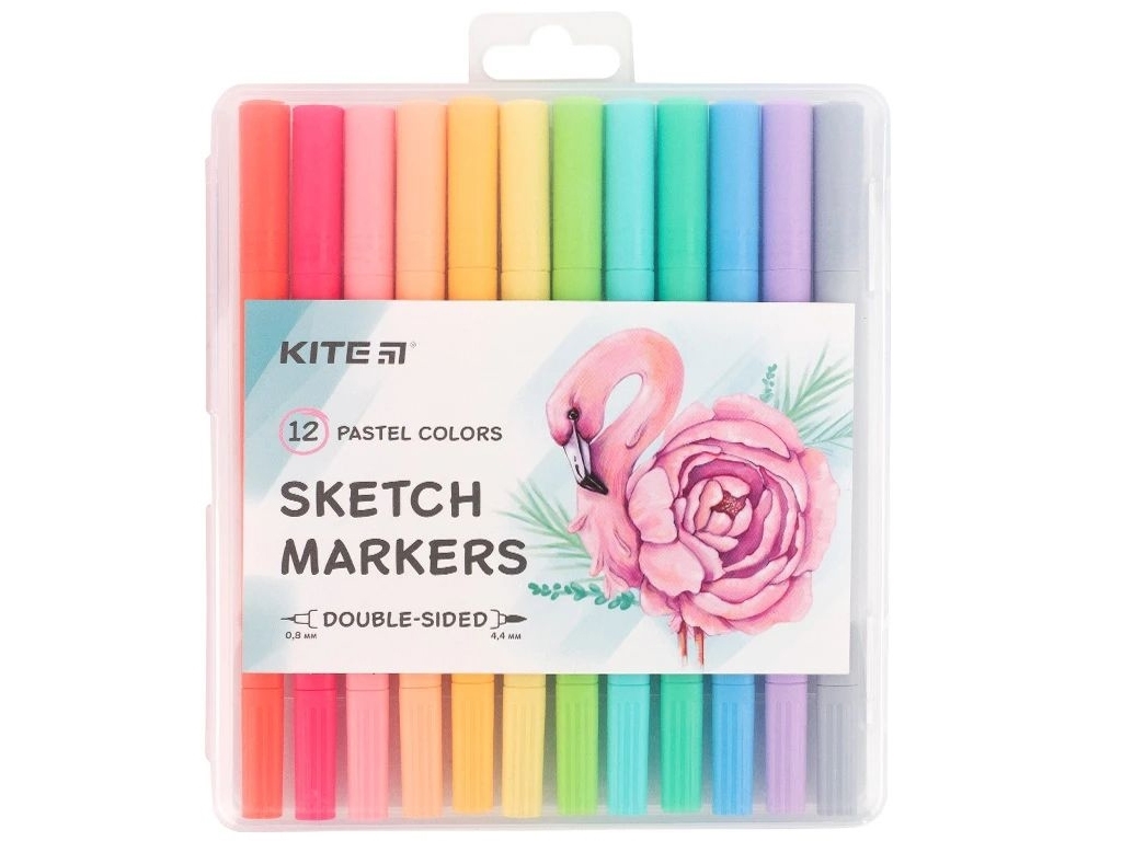 Скетч маркеры Pastel 12шт, Kite