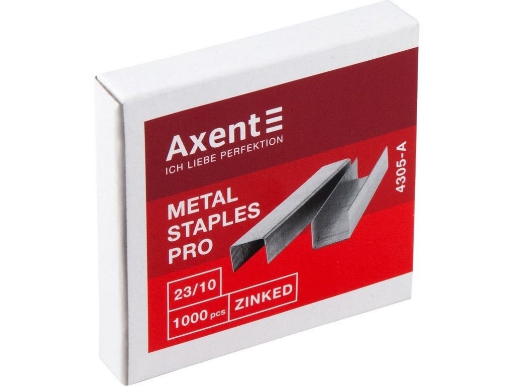 Скобы для степлеров Pro 23/10, 1000 шт., Axent