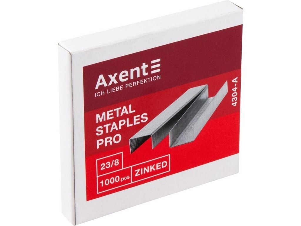 Скоби для степлерів Pro 23/8. 1000 шт. Axent 4304-A