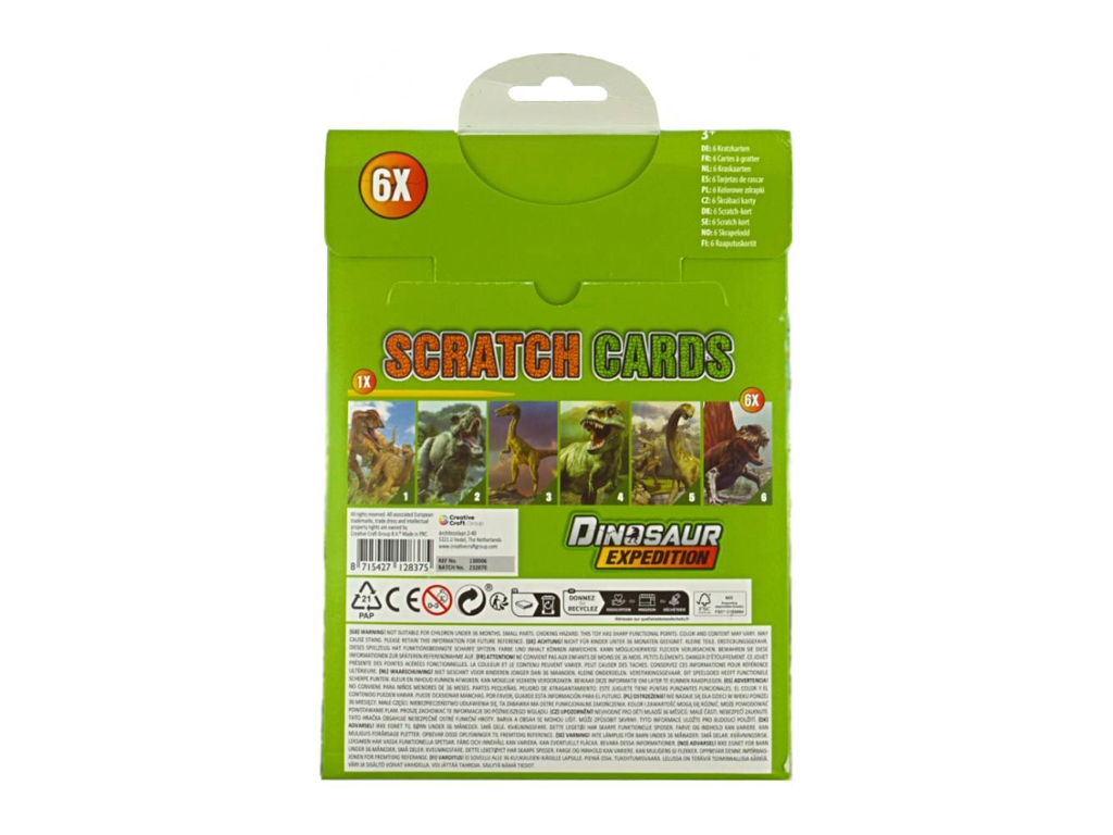 Скретч-розмальовка “Dinosaur Expedition”, від 3 років, Moxy