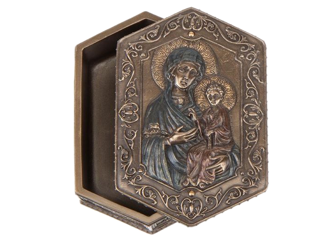 Шкатулка Дева Мария и Иисус 12х8 см, Veronese 75937A4