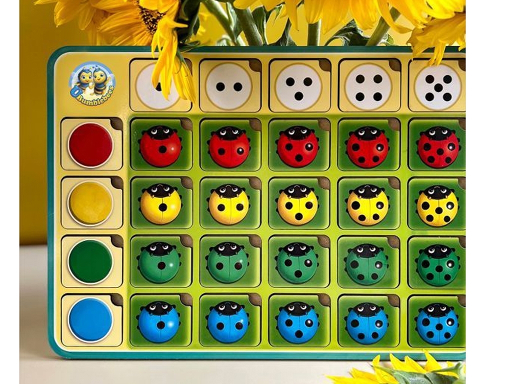 Сортер Божья коровка - цвет, счет и направления 33х24 см, Ubumblebees