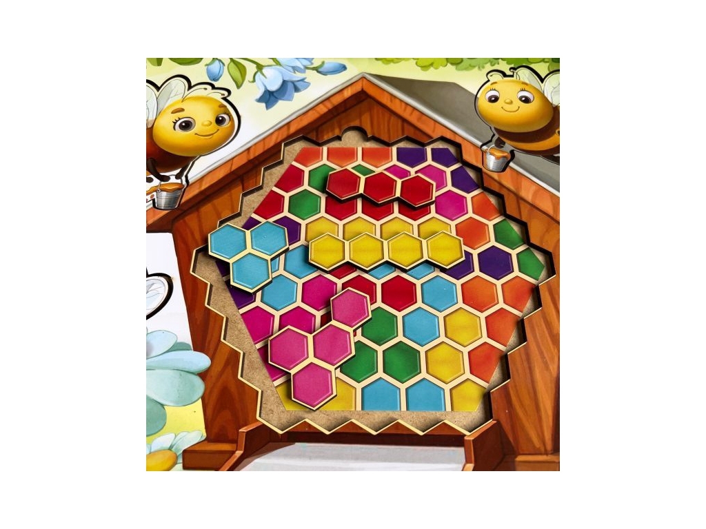 Сортер-тетріс Веселі бджілки 32х22,5 см, Ubumblebees