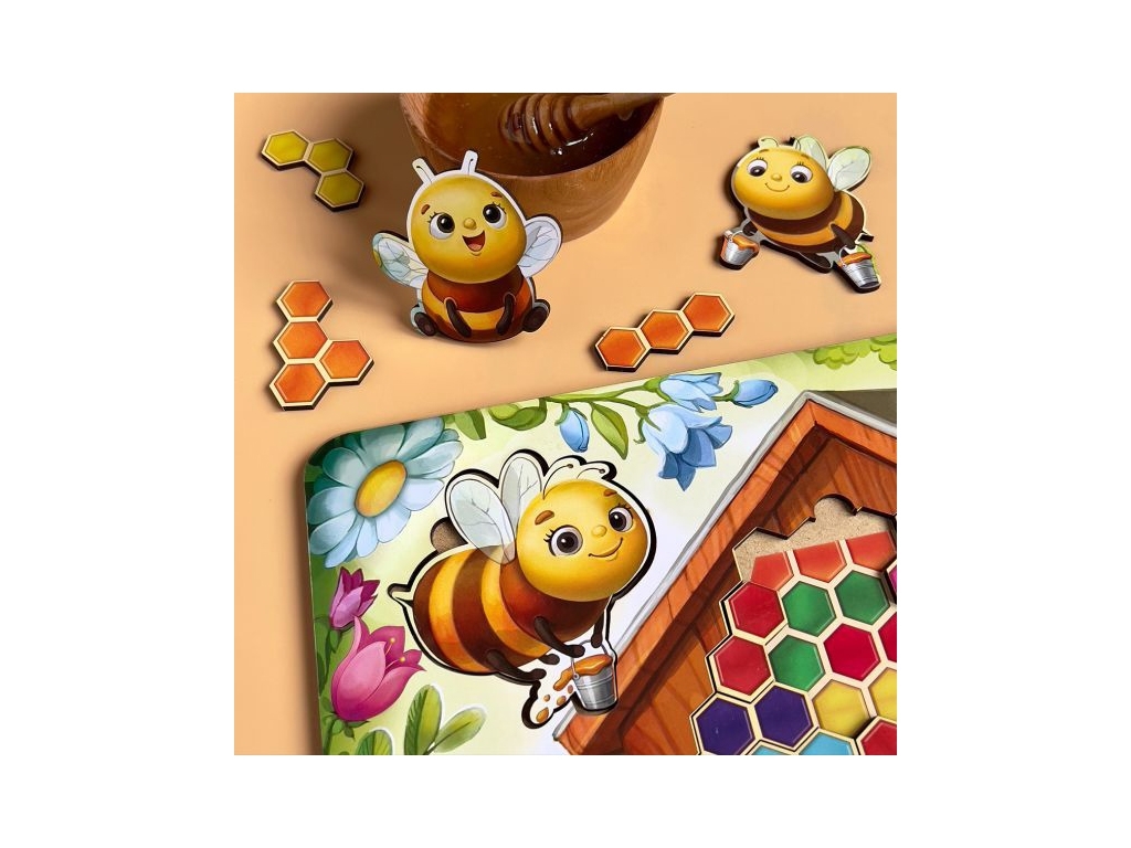 Сортер-тетріс Веселі бджілки 32х22,5 см, Ubumblebees