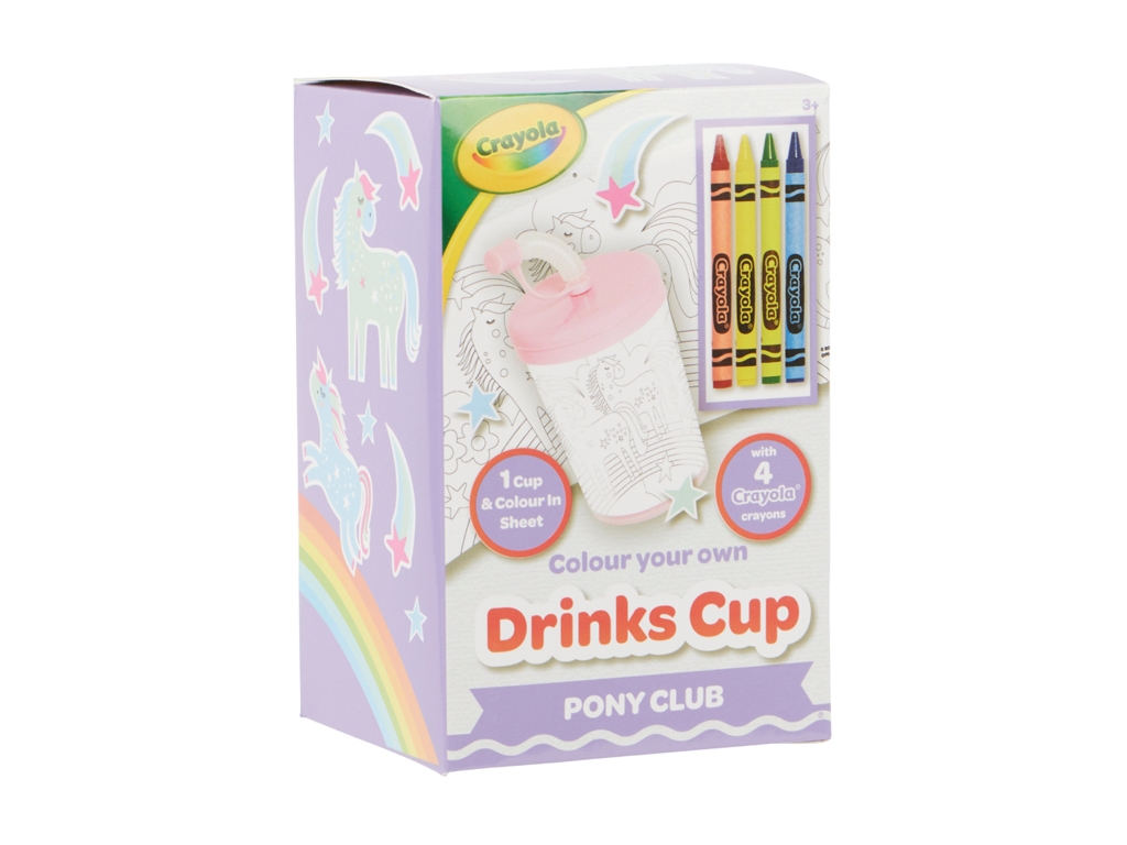 Творчий набір “Стаканчик Поні-клуб”, з олівцями, Вік 3+, Crayola