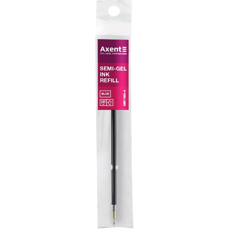 Стержень масляний синій 07 мм Axent ASR1028-02-A, висота 107 мм.