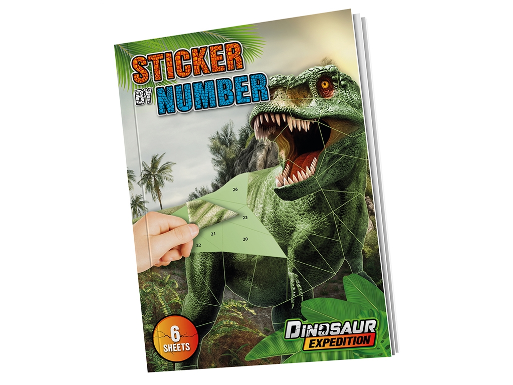 Стикербук по номерам Dinosaur Expedition. Moxy 961030