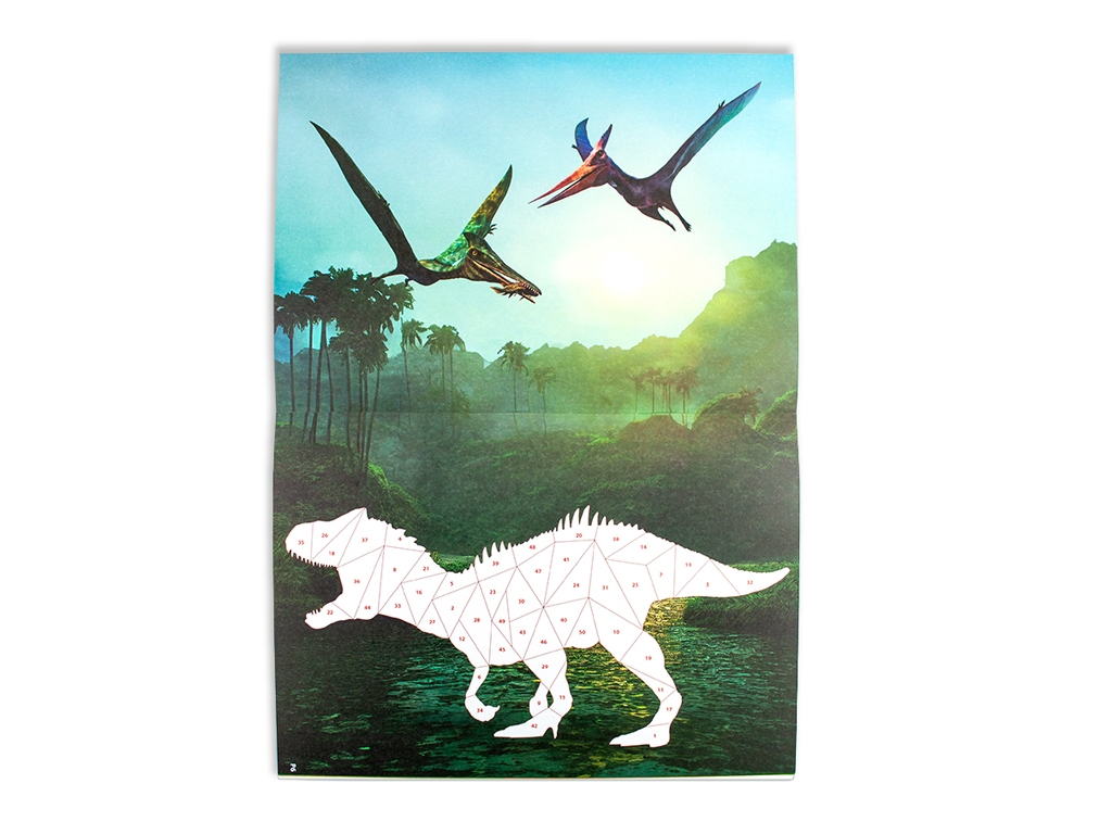 Стикербук по номерам Dinosaur Expedition. Moxy 961030