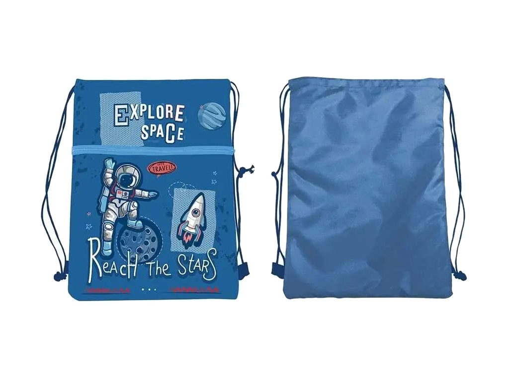 Сумка для обуви с молнией KIDIS Explore space 43х31,5 см, 14071