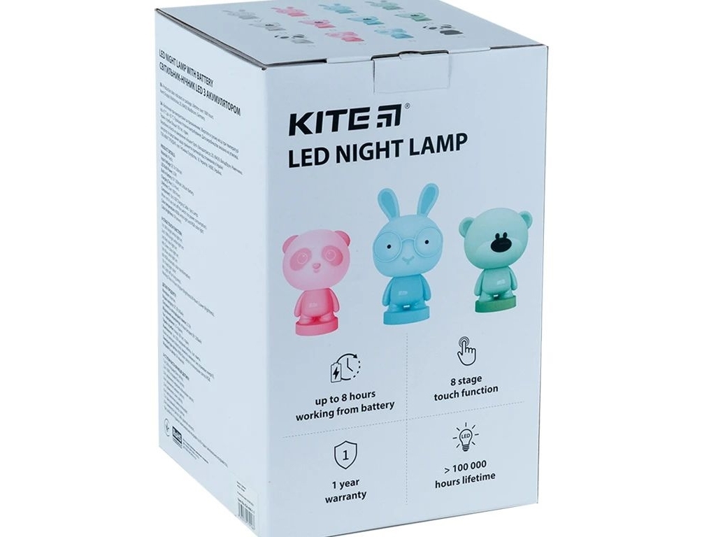 Світильник-нічник LED з акумулятором Panda білий, Kite