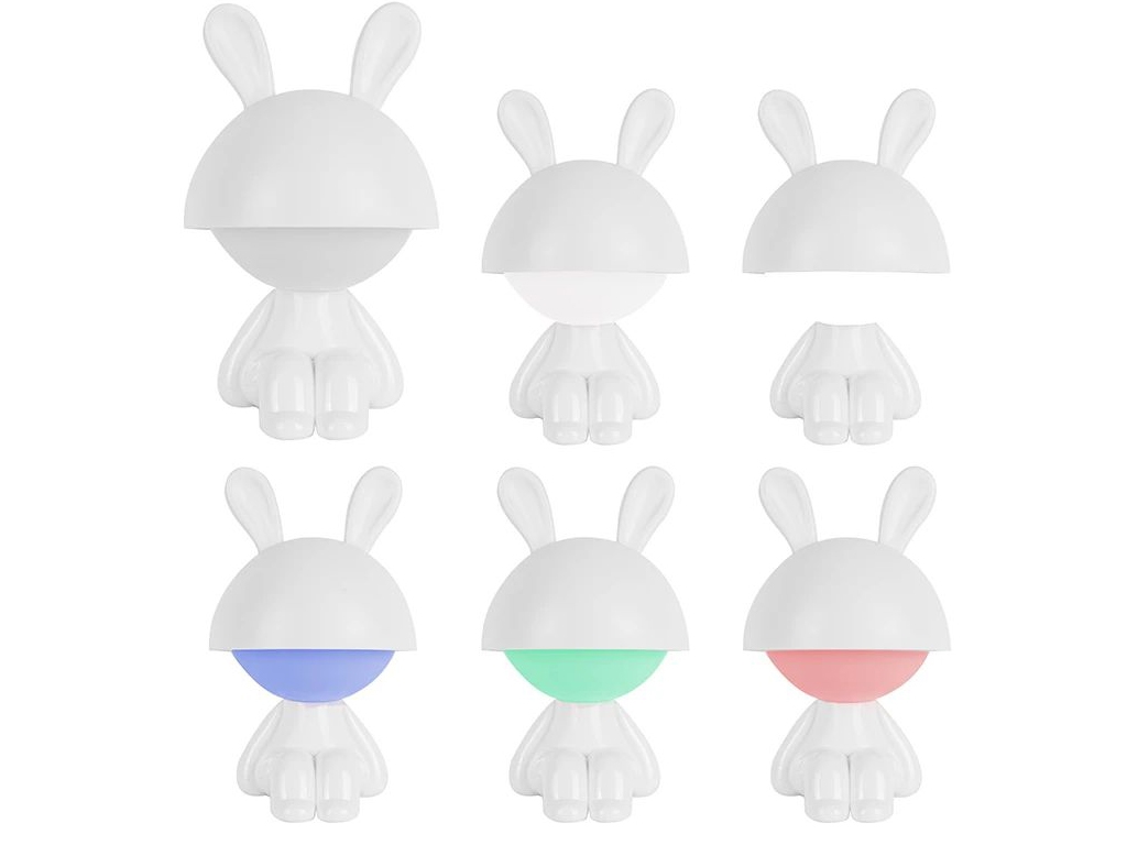 Світильник-нічник LED з акумулятором Cute Bunny білий, Kite