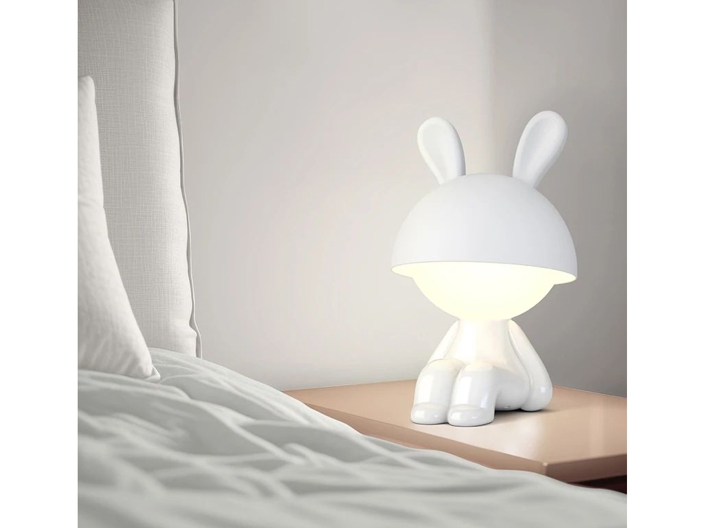 Світильник-нічник LED з акумулятором Cute Bunny білий, Kite