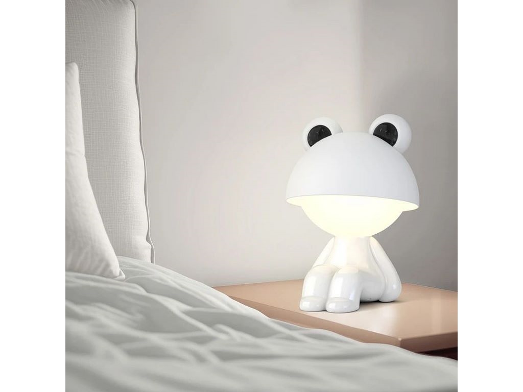 Світильник-нічник LED з акумулятором Cute Froggy білий, Kite