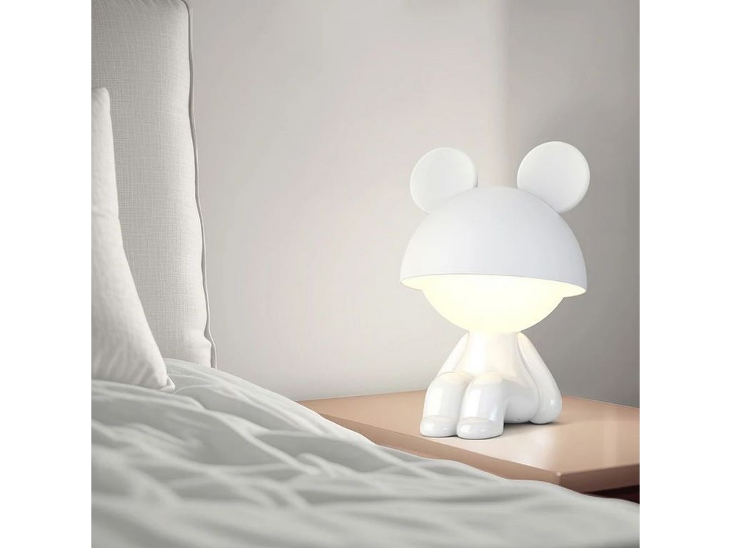 Світильник-нічник LED з акумулятором Cute Mouse білий, Kite