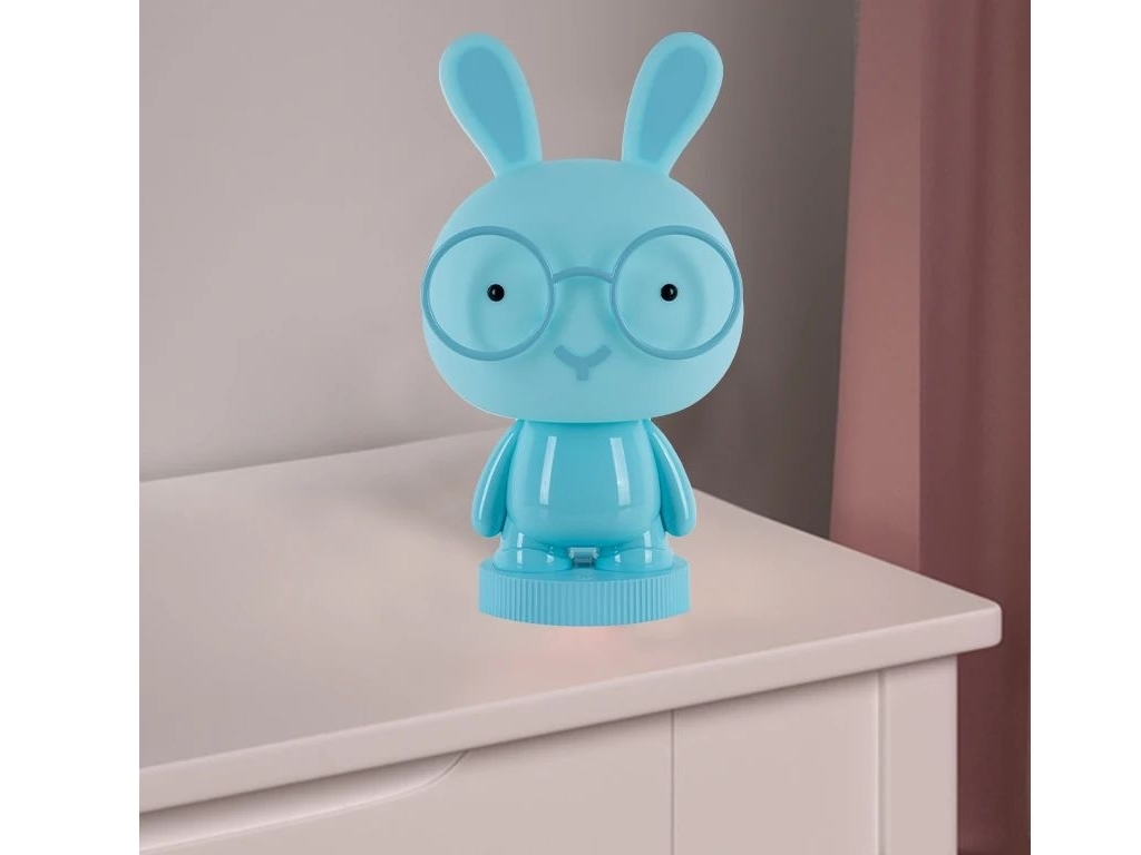 Светильник-ночник LED с аккумулятором Bunny синий, Kite