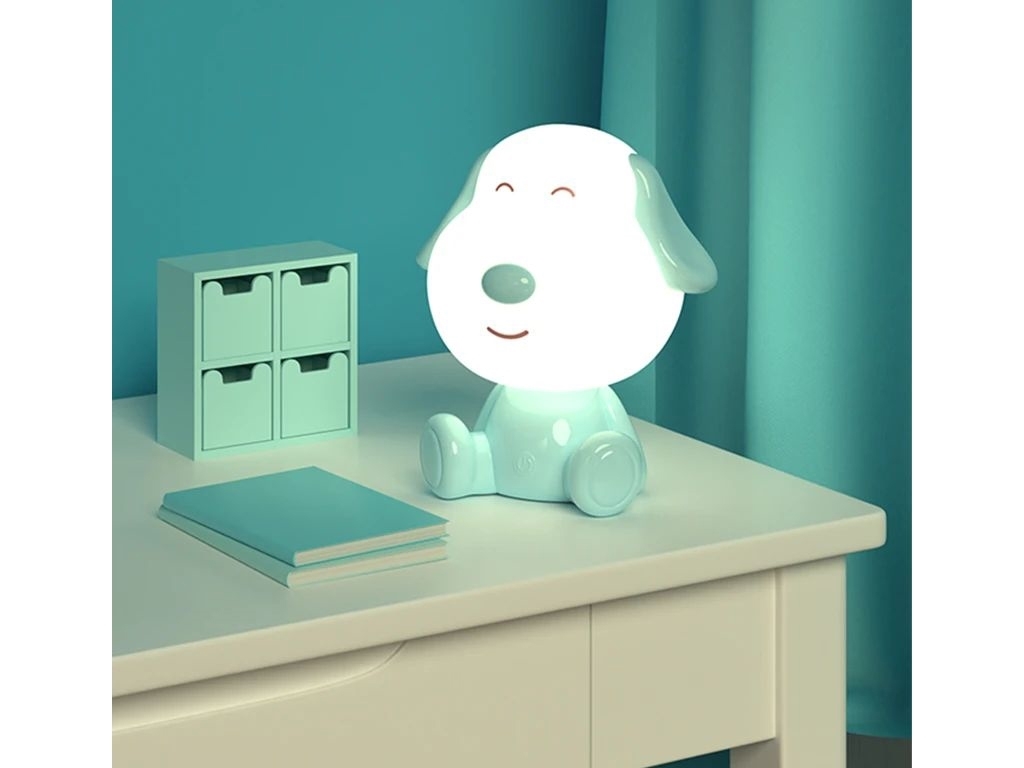 Світильник-нічник LED з акумулятором Doggy блакитний, Kite