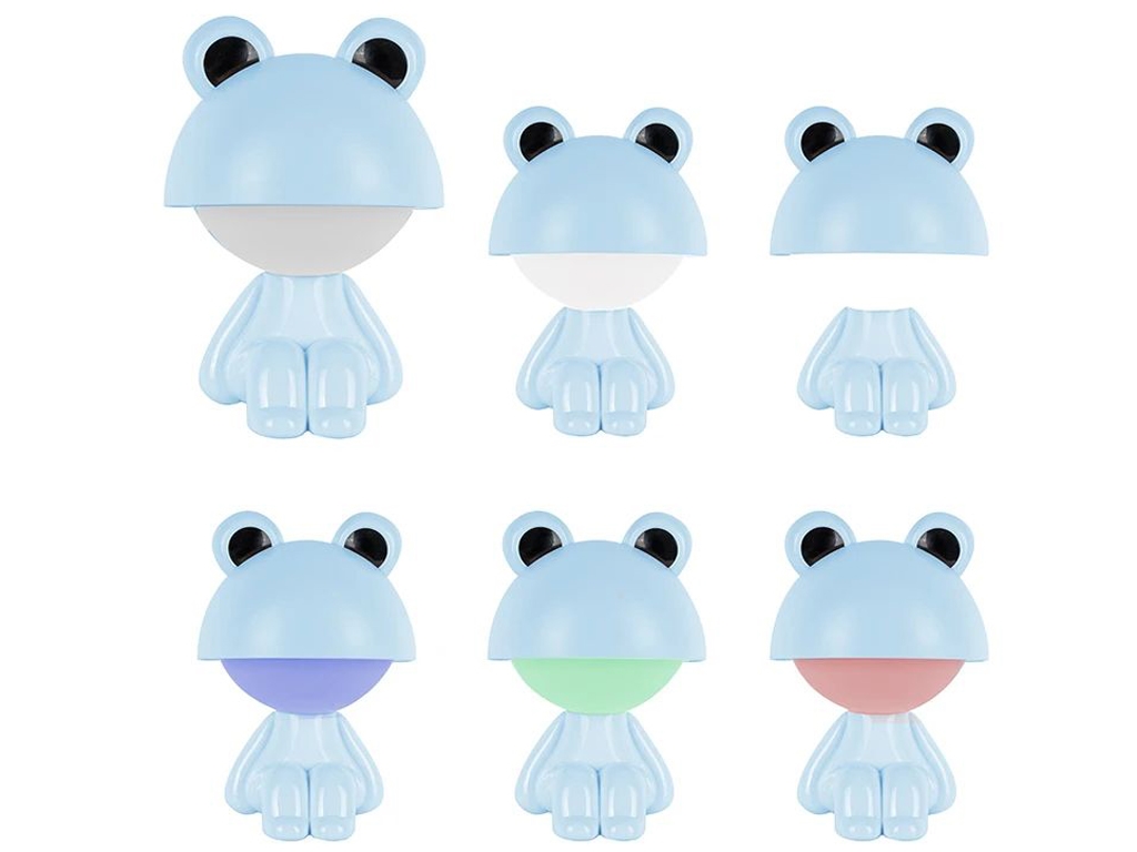 Світильник-нічник LED з акумулятором Cute Froggy блакитний, Kite