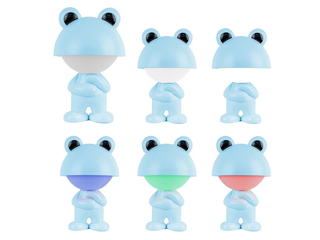 Світильник-нічник LED з акумулятором Dreamy Froggy блакитний, Kite