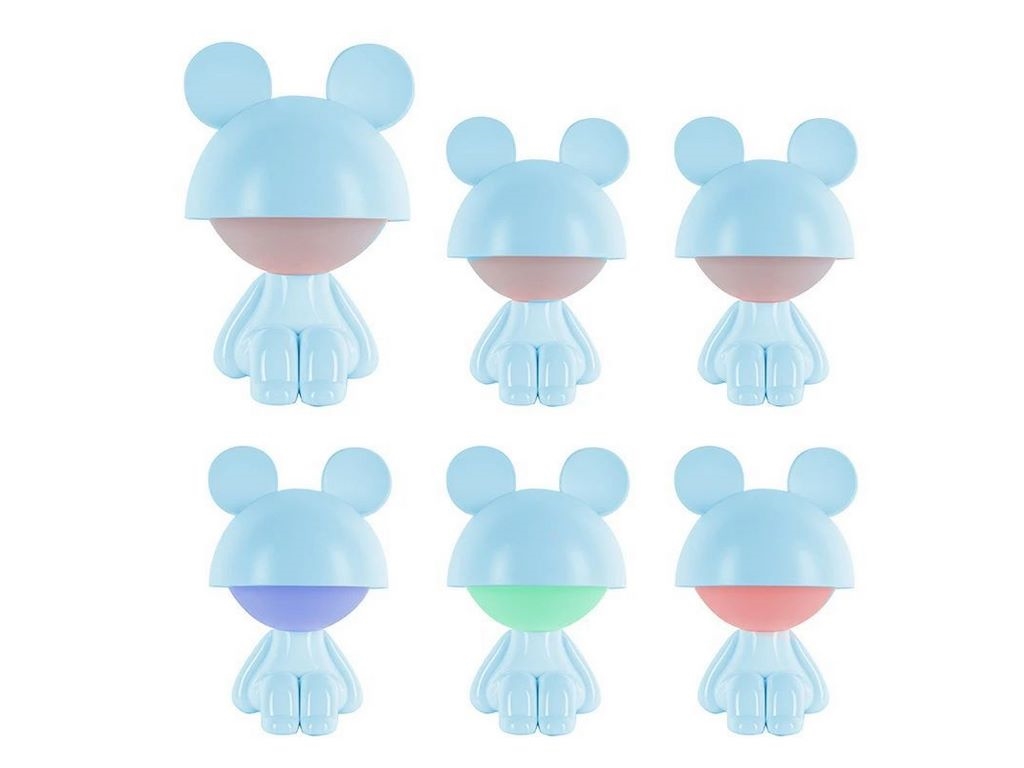 Світильник-нічник LED з акумулятором Cute Mouse блакитний, Kite