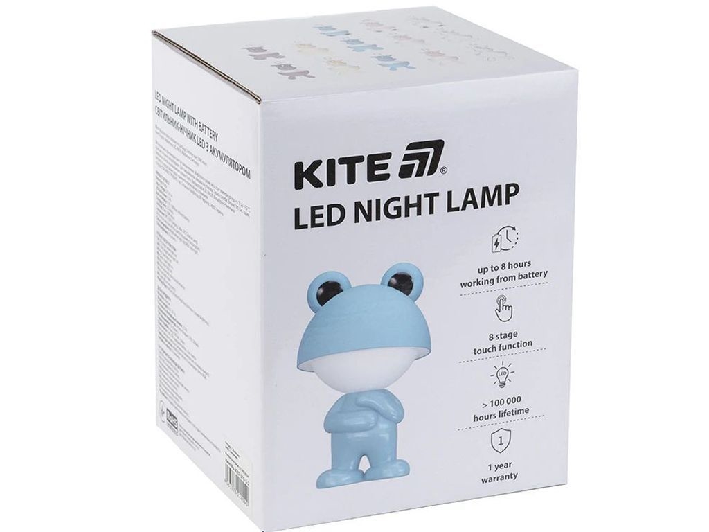 Світильник-нічник LED з акумулятором Dreamy Bunny блакитний, Kite