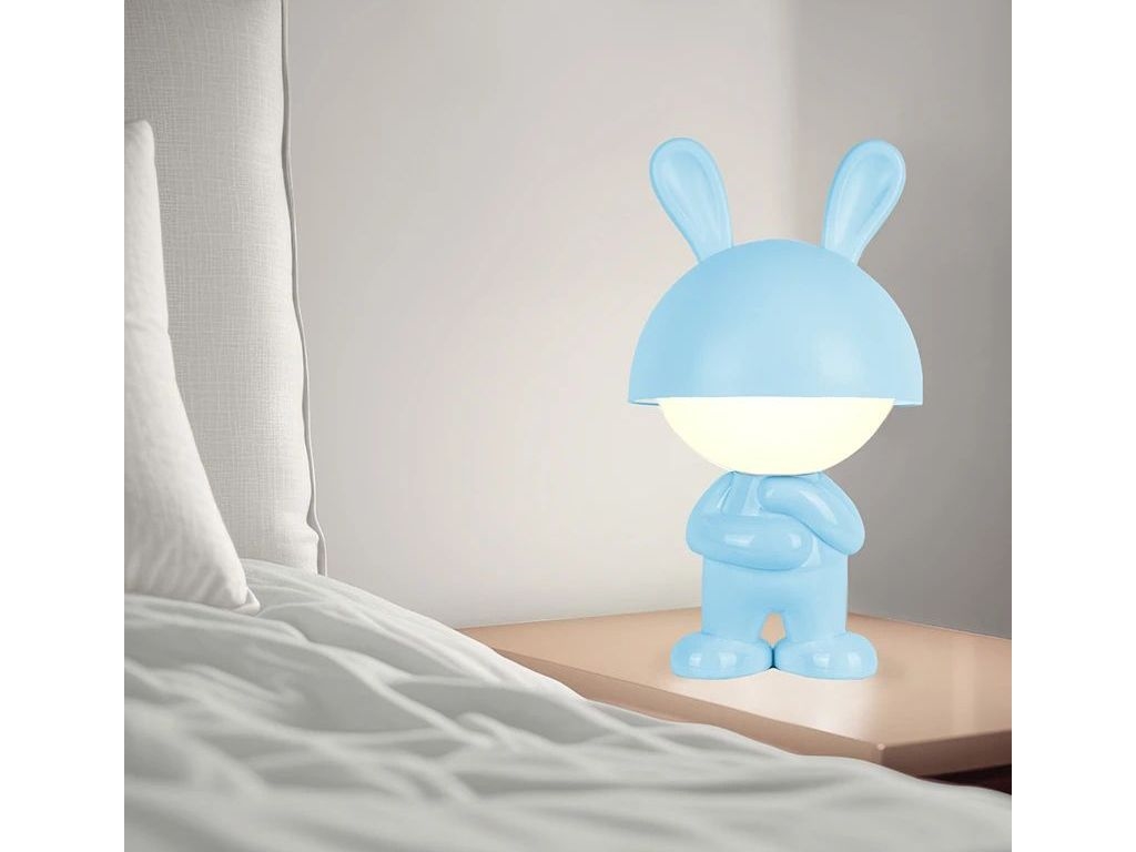 Світильник-нічник LED з акумулятором Dreamy Bunny блакитний, Kite