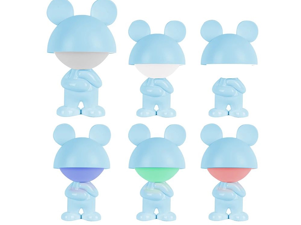 Світильник-нічник LED з акумулятором Dreamy Mouse блакитний, Kite
