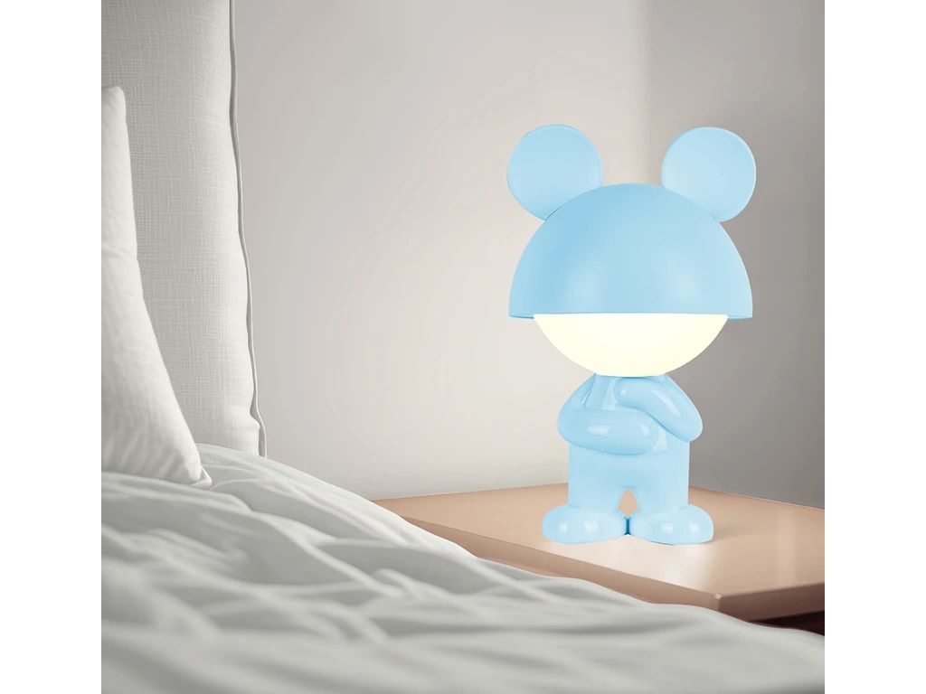 Світильник-нічник LED з акумулятором Dreamy Mouse блакитний, Kite