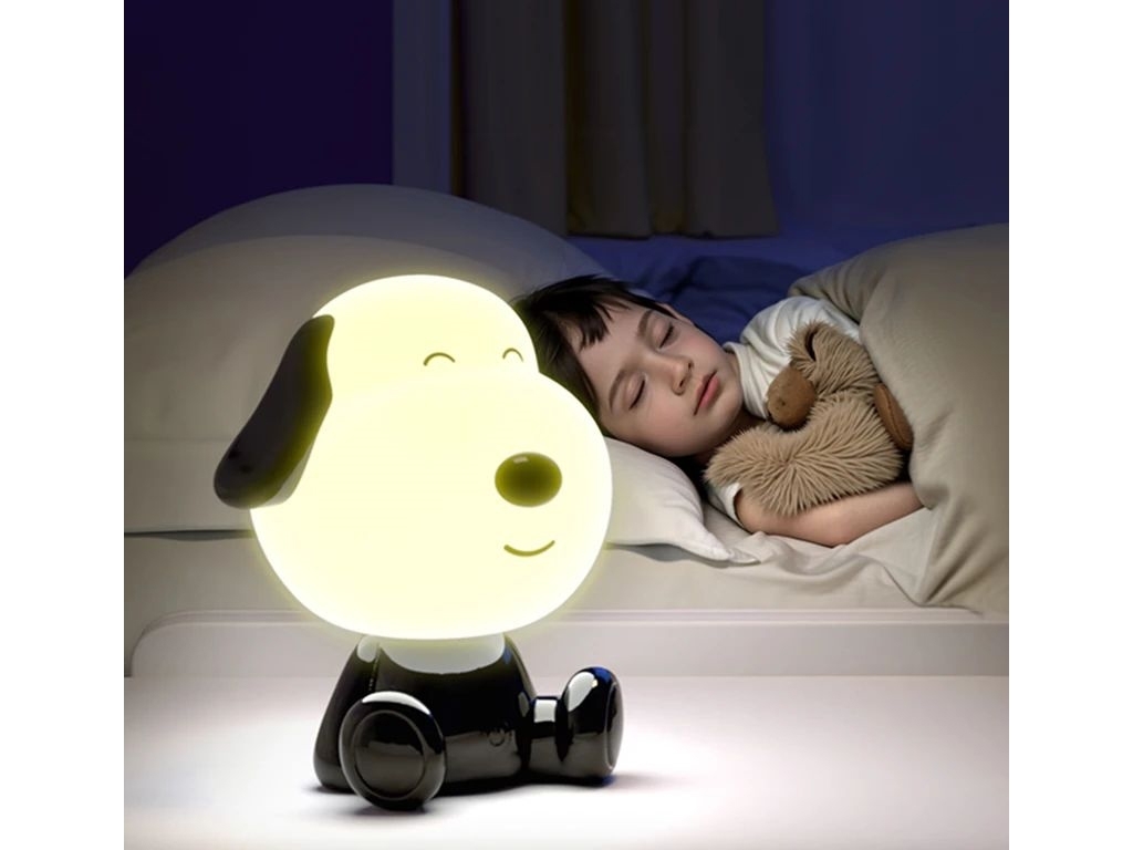 Світильник-нічник LED з акумулятором Doggy чорно-білий, Kite