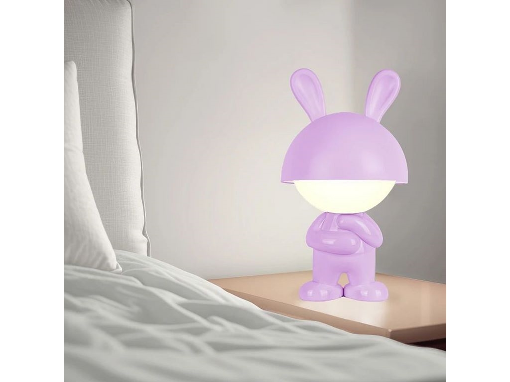 Світильник-нічник LED з акумулятором Dreamy Bunny фіолетовий, Kite