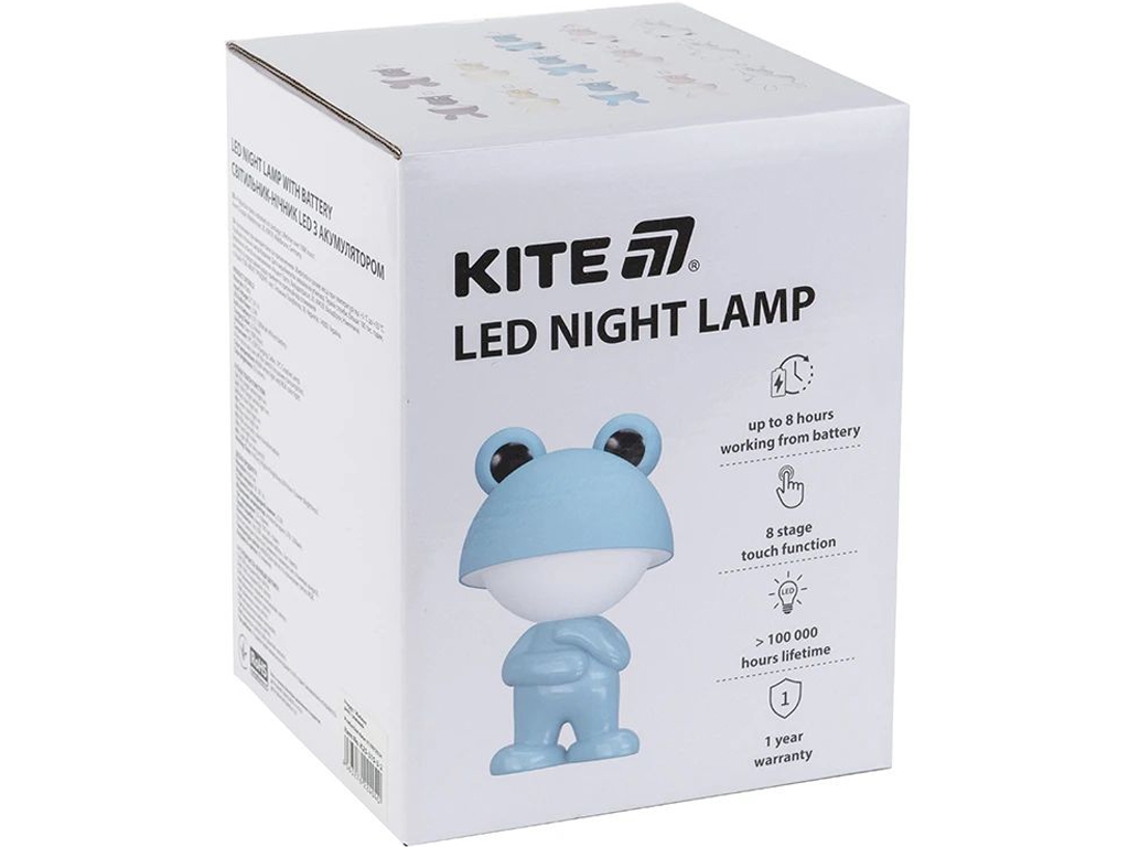 Светильник-ночник LED с аккумулятором Dreamy Mouse фиолетовый, Kite