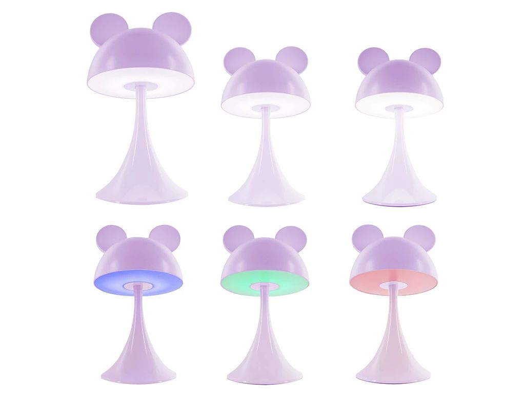 Светильник-ночник LED с аккумулятором Simple Mouse фиолетовый, Kite