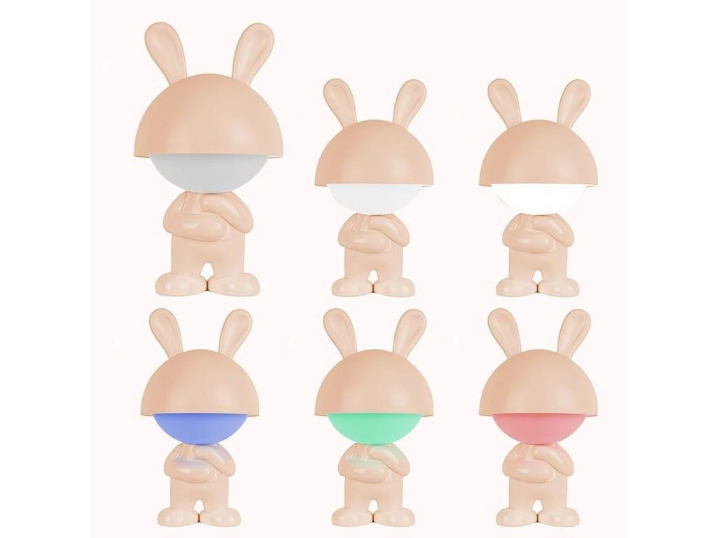 Світильник-нічник LED з акумулятором Dreamy Bunny персиковий, Kite