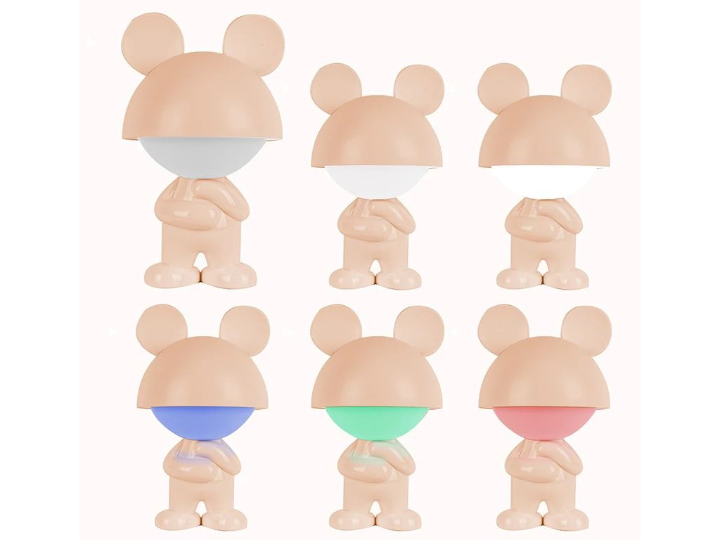 Світильник-нічник LED з акумулятором Dreamy Mouse персиковий, Kite
