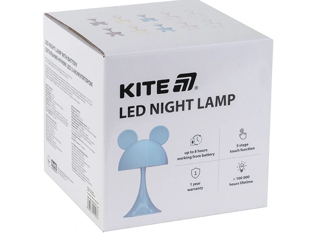 Світильник-нічник LED з акумулятором Simple Bunny персиковий, Kite