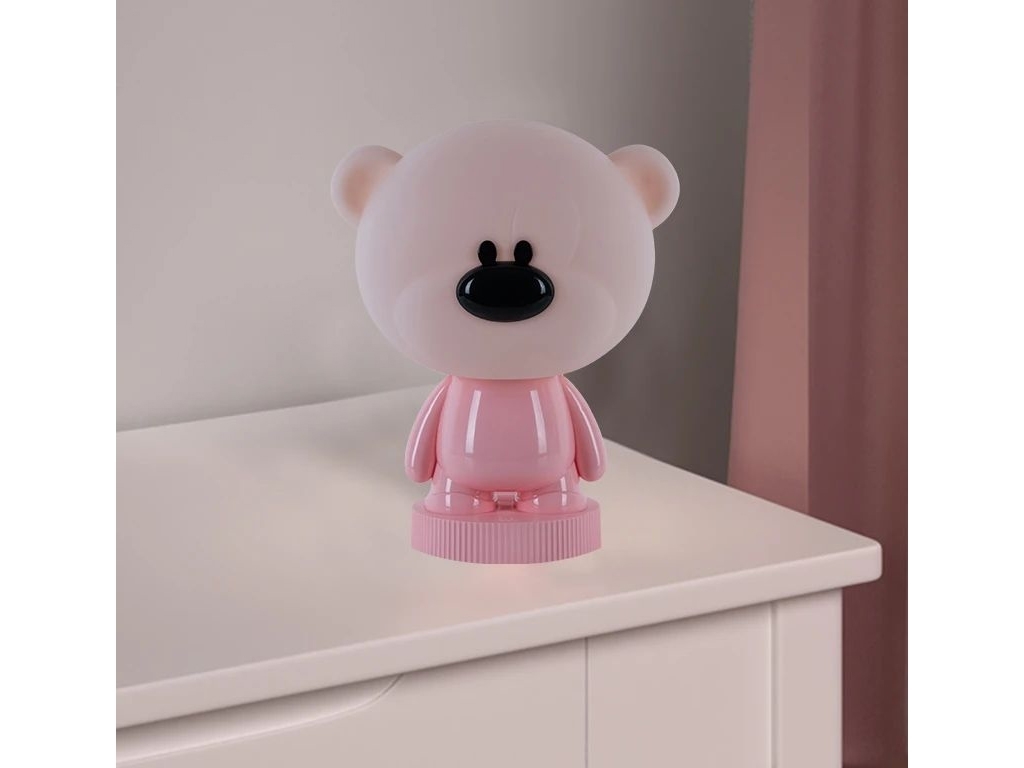 Світильник-нічник LED з акумулятором Bear рожевий, Kite