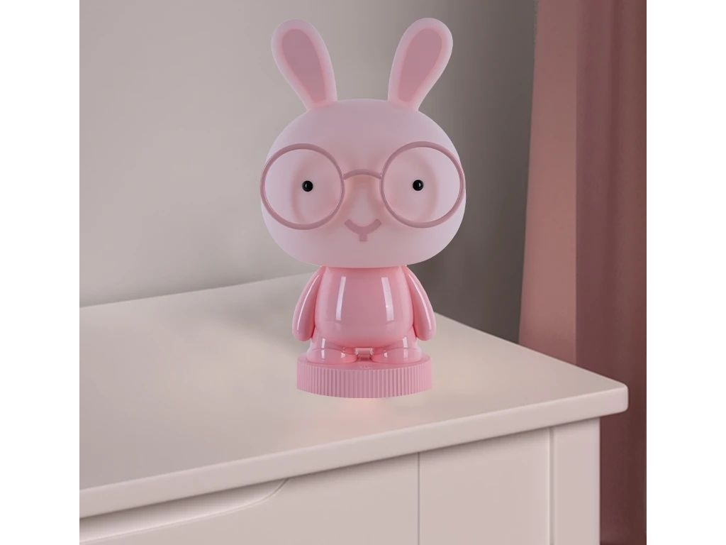 Світильник-нічник LED з акумулятором Bunny рожевий, Kite