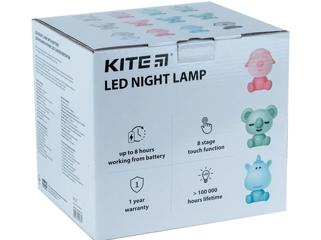 Світильник-нічник LED з акумулятором Koala рожевий, Kite