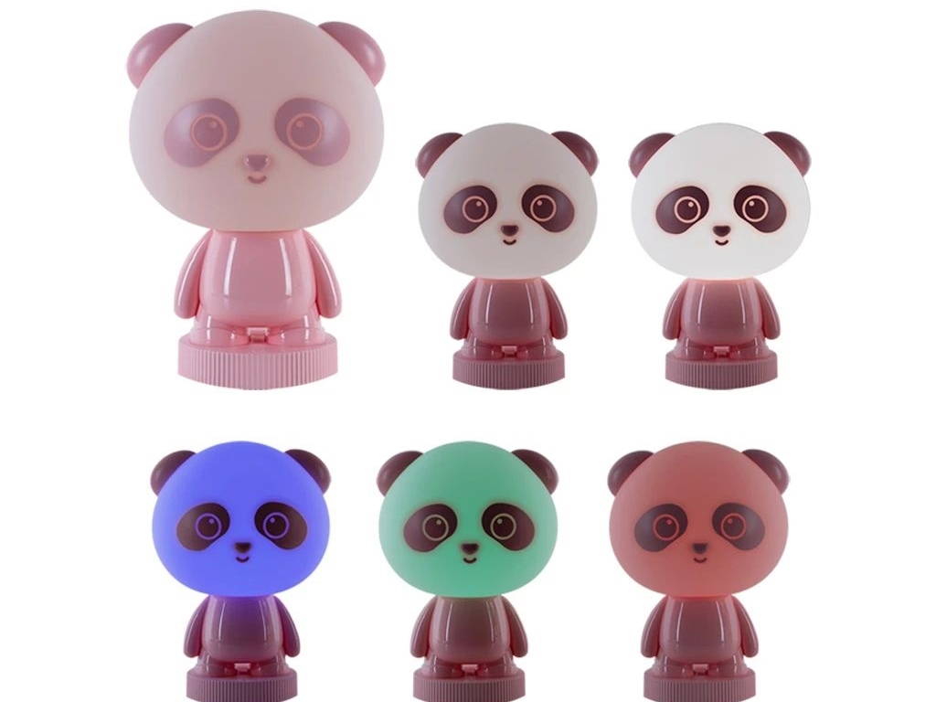Світильник-нічник LED з акумулятором Panda рожевий, Kite
