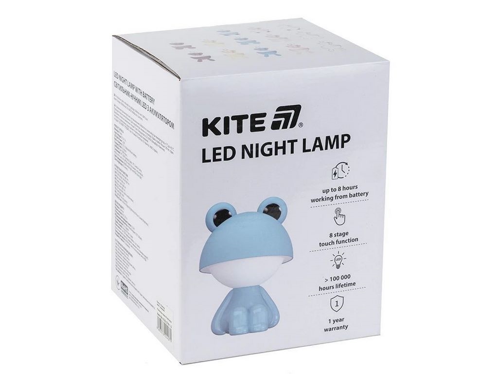 Світильник-нічник LED з акумулятором Cute Froggy рожевий, Kite