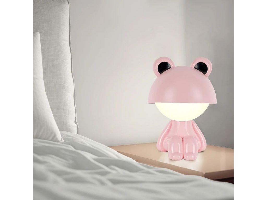 Світильник-нічник LED з акумулятором Cute Froggy рожевий, Kite