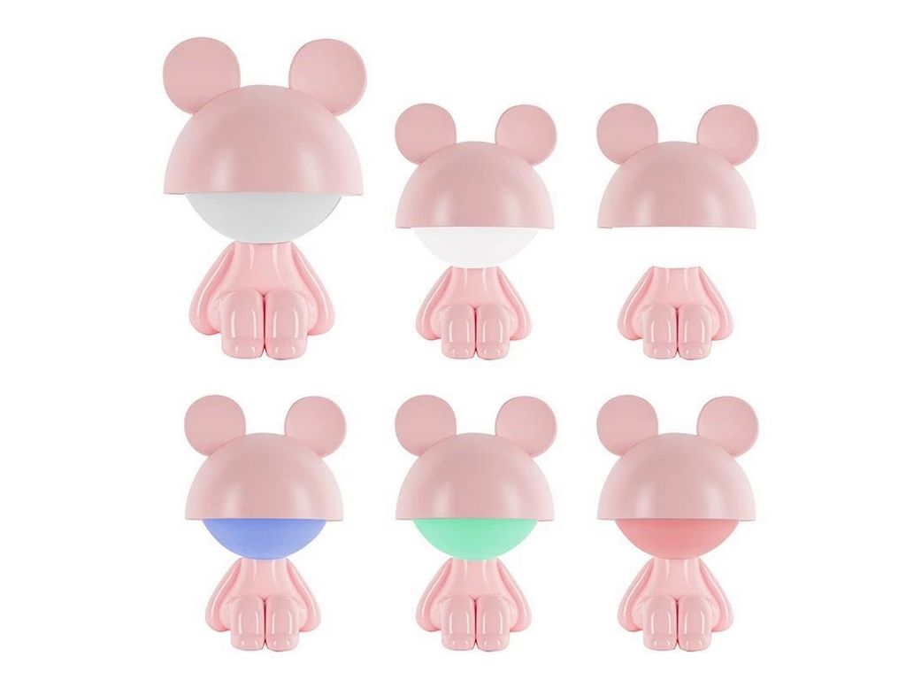 Світильник-нічник LED з акумулятором Cute Mouse рожевий, Kite