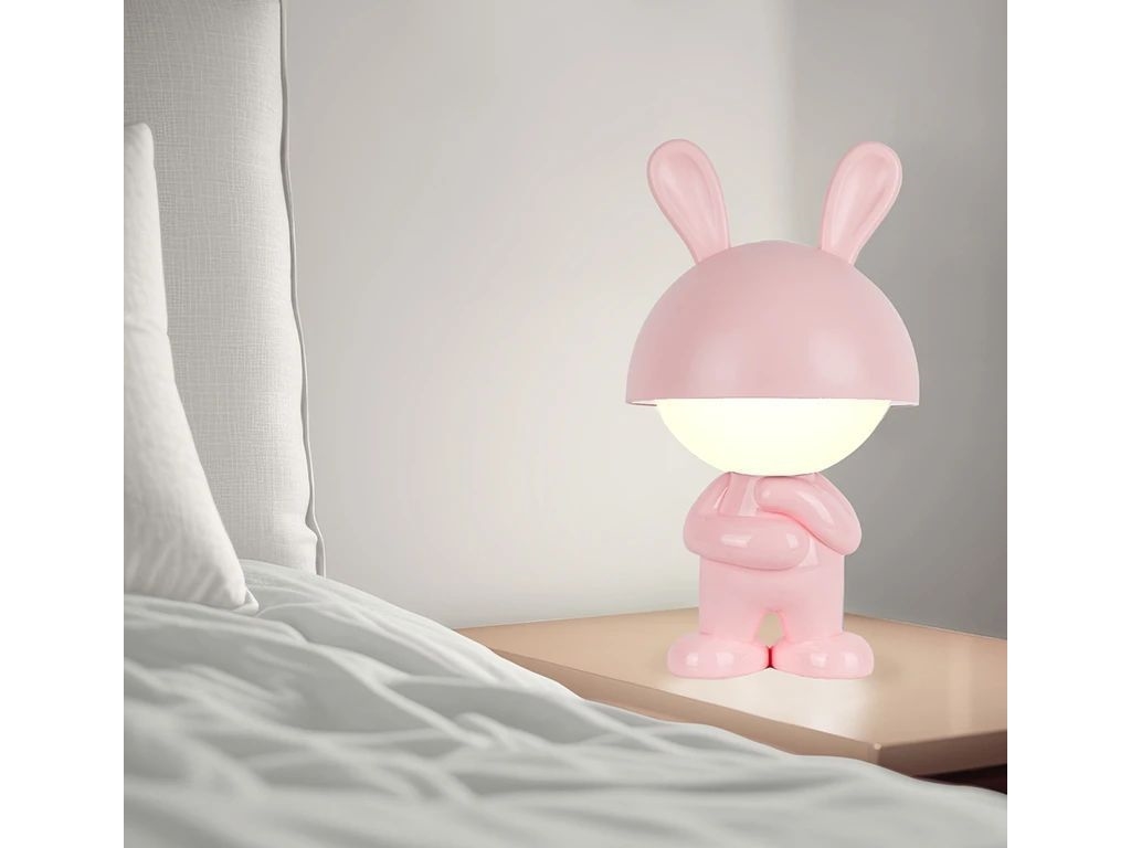 Светильник-ночник LED с аккумулятором Dreamy Bunny розовый, Kite